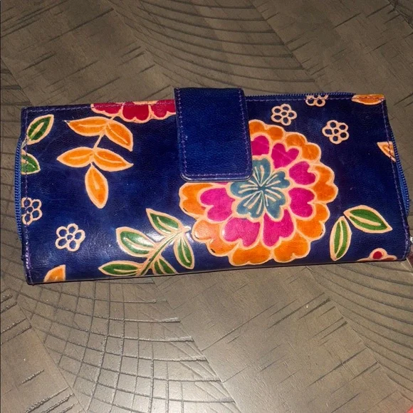 Blue Floral Wallet